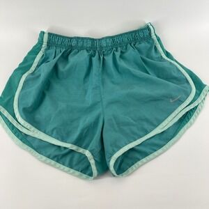 Nike Dri Fit Teal Athletic Running Shorts‎ Women Size L